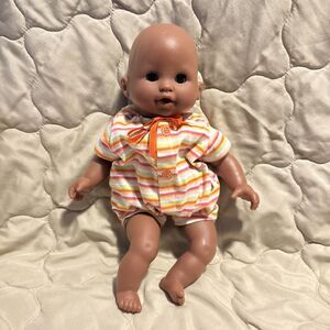 Corolle Tidoo Doll 13" Vintage Black Baby Doll 2003 Vinyl and Fabric
